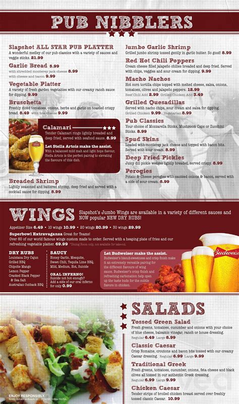 Bar And Grill Menu Templates