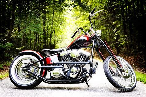 Bobber Harley Davidson Custom Motorcycle Photograph by Kim Fearheiley | Fine Art America