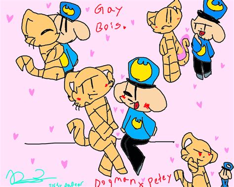 GAY GAY GAY GAY GAY GAY DOG MAN X PETEY= GAY by TickyDabear on DeviantArt