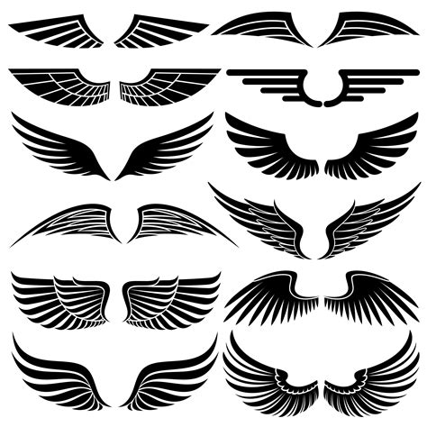 a bunch of wing drawings! | Wings logo, Wings drawing, Wings tattoo