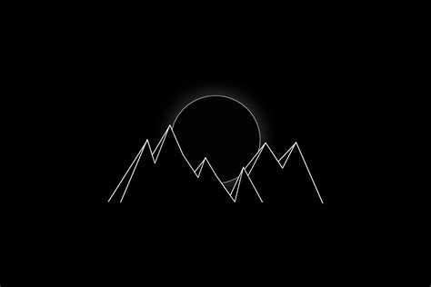 Black Minimalism Artwork Wallpaper