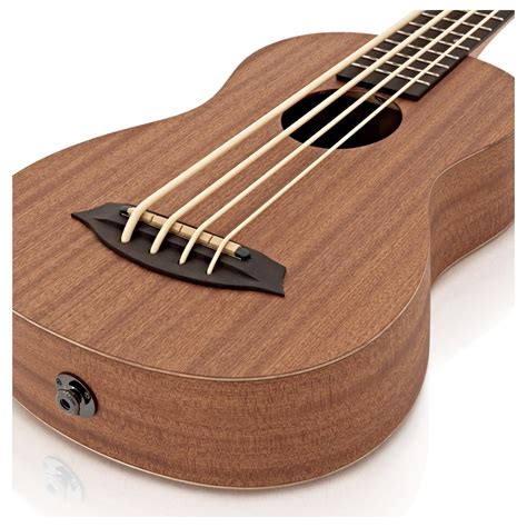 Mahogany Electro Acoustic Bass Ukulele by Gear4music at Gear4music