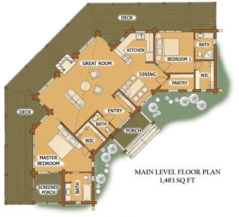 Unique Luxury Log Cabins Floor Plans - New Home Plans Design