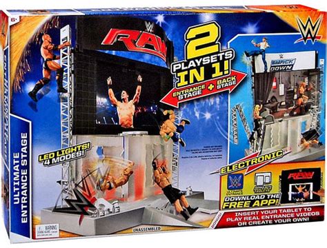 WWE Wrestling WWE Electronic Entrance Stage Playset Mattel Toys - ToyWiz