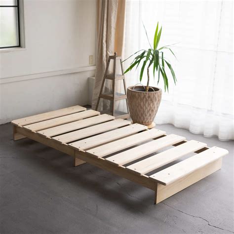 Solid Wood Bed Frame Floor Bed Frame Japanese-style Floor Bed Pine Bed Frame ...