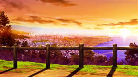 Anime City Sunset Wallpapers - Wallpaper Cave