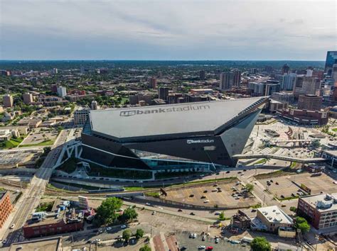 Aerial Drone Photos of U.S. Bank Stadium - Minneapolis, MN