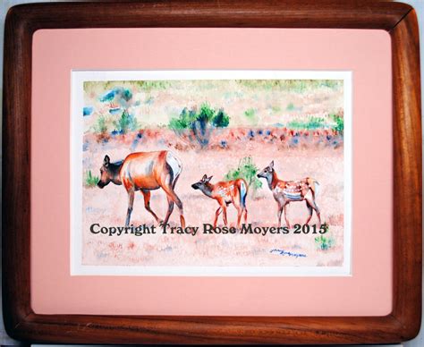 Elk Painting Elk Watercolor Elk Art Watercolor Art - Etsy