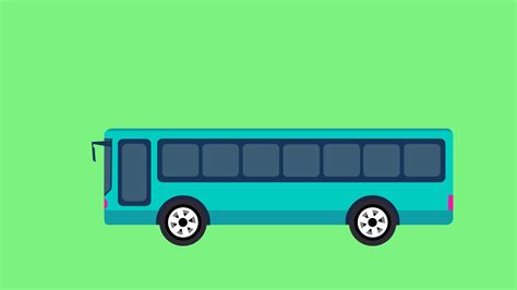 Bus Animation Stock Video Footage for Free Download