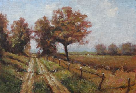 Country Road – Landscape Oil painting - Fine Arts Gallery - Original fine Art Oil Paintings ...