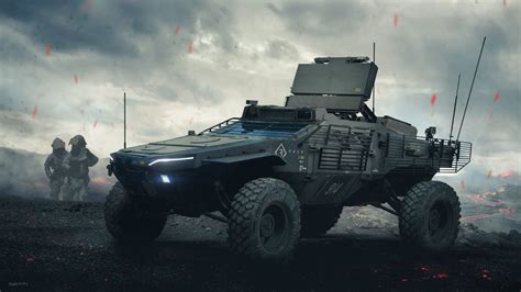 ArtStation - Fire Proximity Vehicle, Nick Foreman | Futuristic cars, Military vehicles, Vehicles