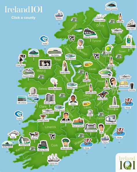 Castles Ireland Map | secretmuseum