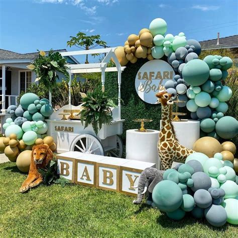 Pop Deux Balloons Atlanta on Instagram: “Safari” in 2021 | Girl baby shower decorations, Baby ...