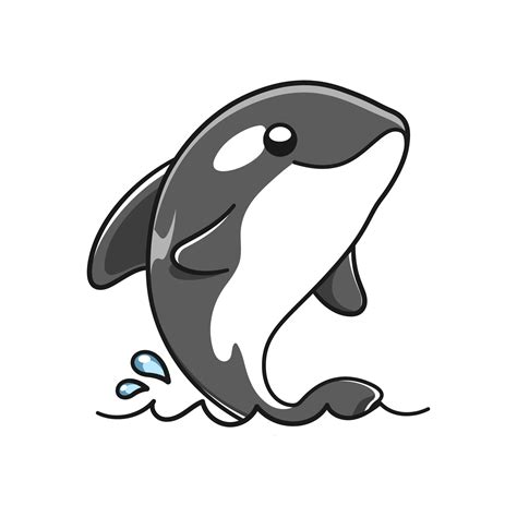 Cute Orca Whale Killer Whale Cartoon Clipart Vector Image Clip Art | The Best Porn Website