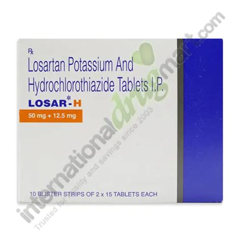 Losartan–Hydrochlorothiazide Dosage @ $0.95 per Tablet