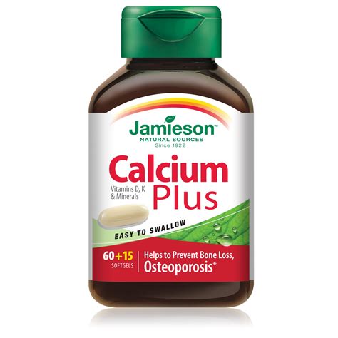 Calcium Plus - Jamieson - Medicine for Life