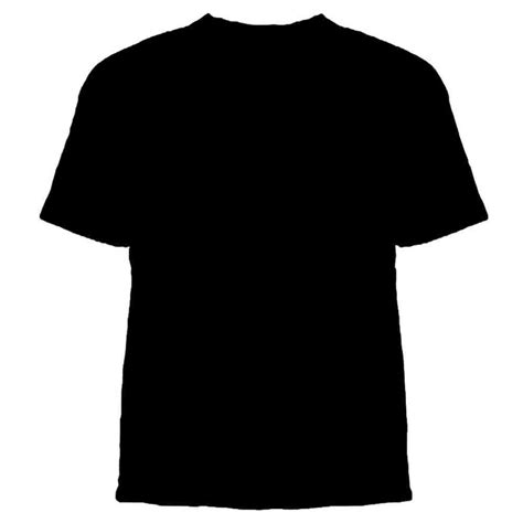 Black Plain T Shirt Front And Back - ClipArt Best