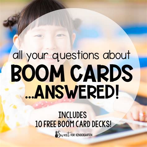 Boom Cards FAQ and Free Boom Cards Round-Up | Sweet for Kindergarten