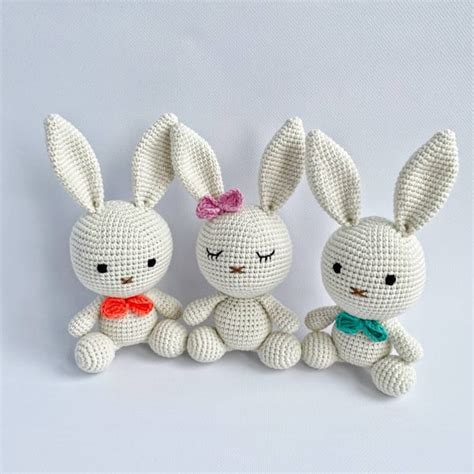 Crochet PATTERN bunny, Amigurumi pattern, Crochet animals, C - Inspire ...