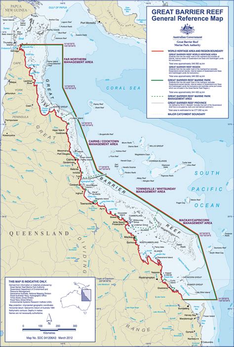 GBRMPA ELibrary: Great Barrier Reef general reference map