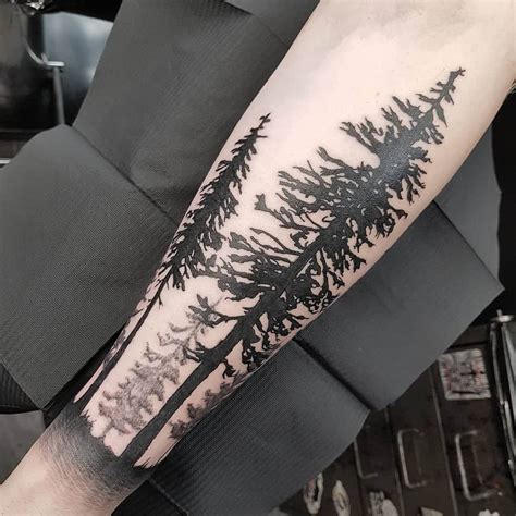 Top 75+ Best Tree Silhouette Tattoo Ideas - [2021 Inspiration Guide]