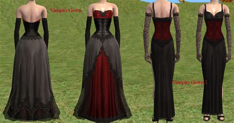 Mod The Sims - Vampire Gowns