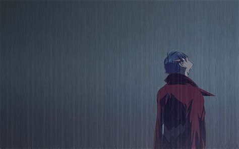 Rain Alone Sad Anime Boy Crying In The Rain Alone 3D Anime Sad Hd | Chainimage