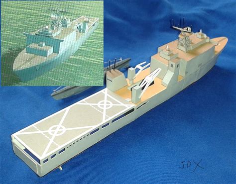 Ace Combat Model - Drawings: Whidbey Island-class dock landing ship