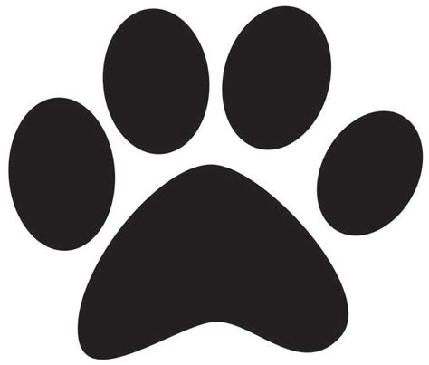 Dog Paw Print Template - ClipArt Best