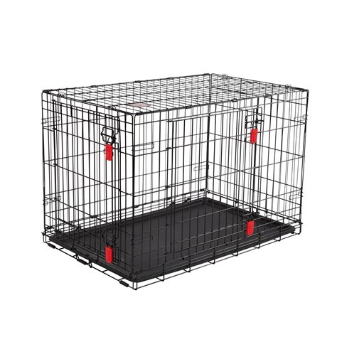 KONG Ultra-Strong Double Door Wire Dog Crate with Divider Panel | dog Crates & Kennels ...