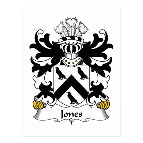 Jones Family Crest Postcard | Zazzle