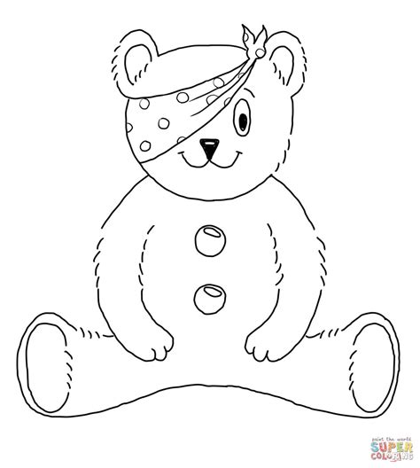 Children In Need Mascot | Super Coloring | Bear coloring pages, Free printable coloring pages ...