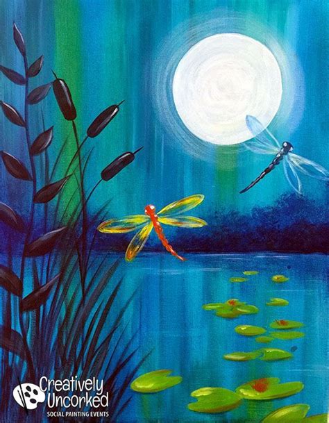 Dragonfly Acrylic Painting