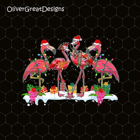 Pink Flamingo Christmas Png Flamingo Christmas Png Merry - Etsy