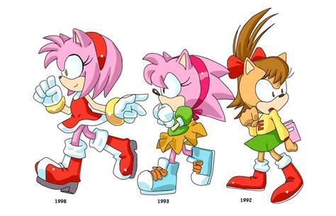 Evolution of Amy Rose by SMSSkullLeader on DeviantArt