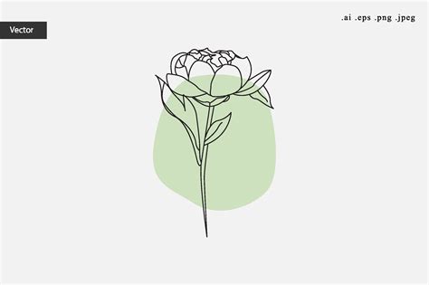 Rose Flower One Line Drawing Graphic by Aradevi · Creative Fabrica