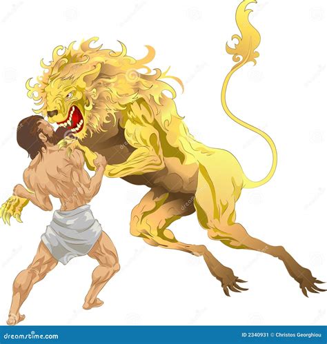 Hercules And The Nemean Lion Stock Image - Image: 2340931