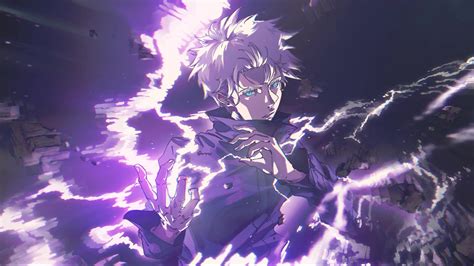 Jujutsu Kaisen Wallpaper 4K, Satoru Gojo, Purple Background, 40% OFF