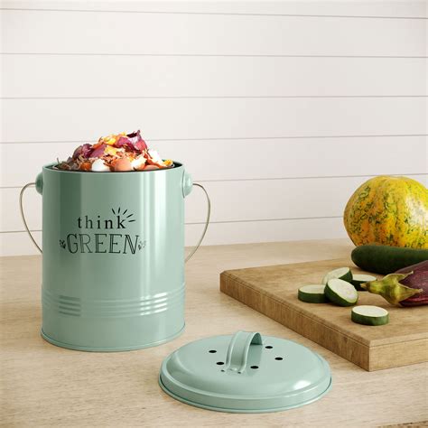 Barnyard Designs Kitchen Compost Bin Kitchen Counter Indoor Compost Bin, Countertop Compost Bin ...