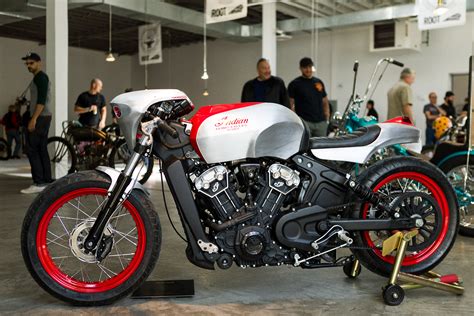 Indian Motorcycles shows Scout Bobber custom bikes 2018 Indian Motorcycles Scout Bobber Brooklyn ...