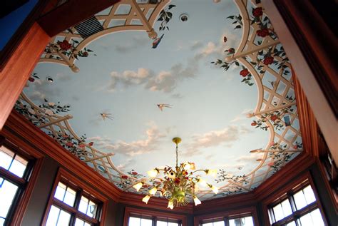 Incredible Mural Ceiling Painting With Low Cost | Home decorating Ideas