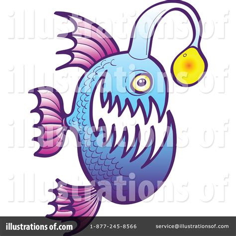 Anglerfish Clipart #1217878 - Illustration by Zooco