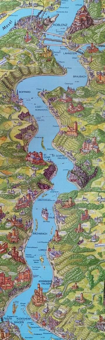 Rhine River Castles Map - Chrysa Bobinette