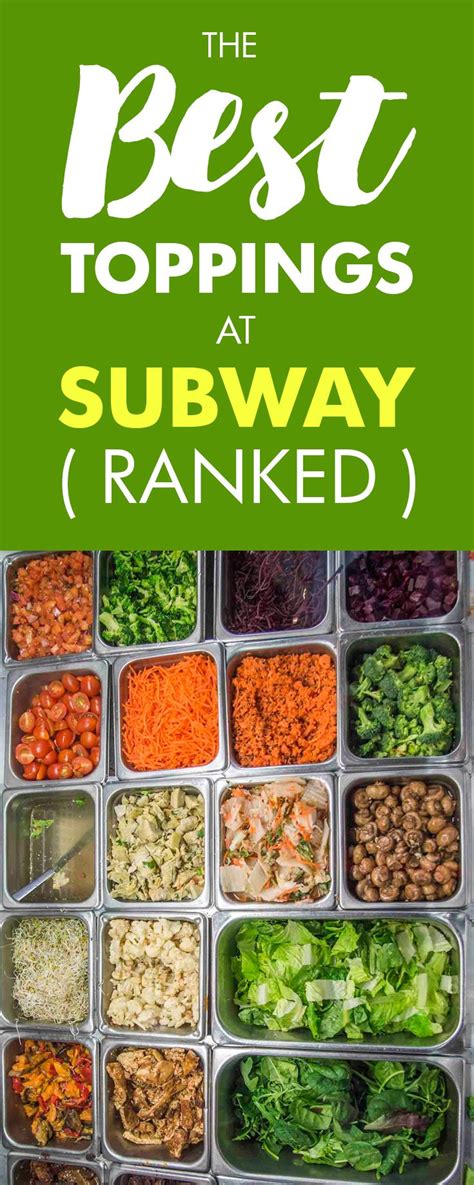 The Best Toppings at Subway, Ranked | Best subway sandwich, Subway sandwich, Sandwich ingredients