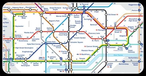 London Tube Map With Attractions