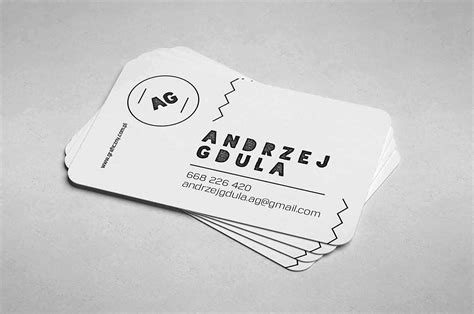 Free Rounded Business Cards Mockup (PSD)