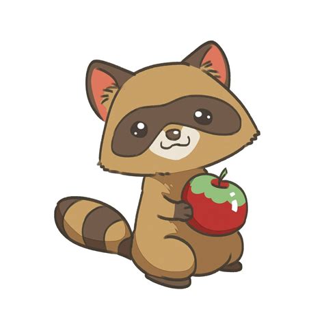 Cute Kawaii Raccoon · Extract from Kawaii: How to Draw Really Cute Stuff by Angela Nguyen · How ...