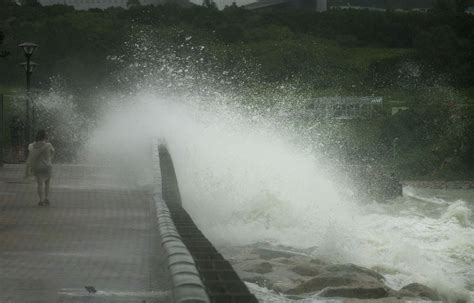 August 23, 2017, Hong Kong: Typhoon signal No.10, the highest in Hong Kong's storm warning ...