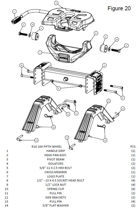 Reese 5Th Wheel Hitch Parts Diagram - diagramwirings