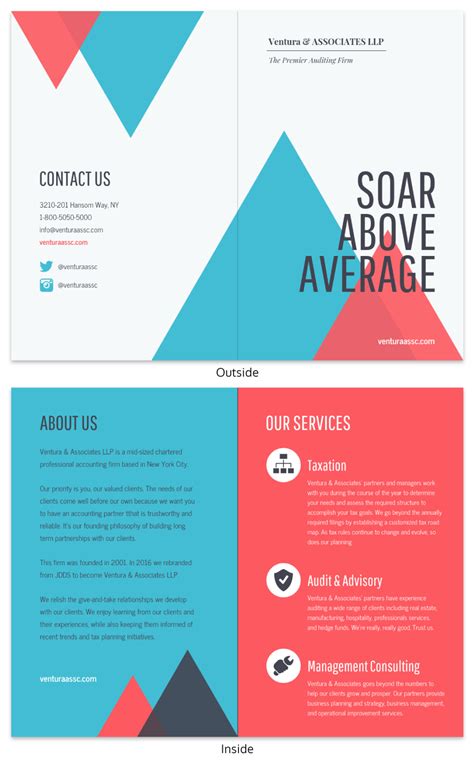 Bi Fold Brochure Template Powerpoint